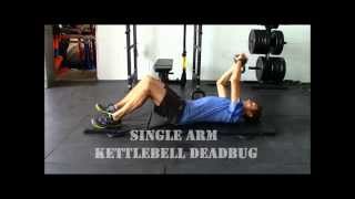 Single Arm Kettlebell Deadbug