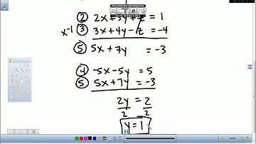 Algebra 2 Section 3-6 Solving a Linear System in Three Variables