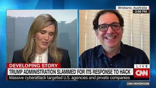 Interview with Kevin Mitnick discussing the latest on the SolarWinds Hack - CNN Newsroom Live by Kevin Mitnick 4,892 views 3 years ago 5 minutes, 39 seconds