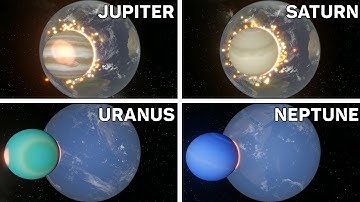 Shrunken Gas Planets Collide With Earth | Collision Animation - Universe Sandbox