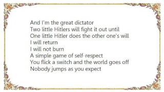 Video thumbnail of "Elvis Costello - Two Little Hitlers Lyrics"