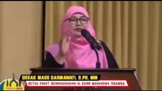 Buk desak , yang ceramah viral menghina /menjelek jelekan agama hindu dan trimurti