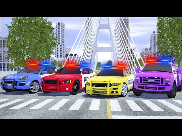 Meet New Police Cars Sergeant Lucas - Wheel City Heroes (WCH) - Fire Truck Cartoon for Kids class=