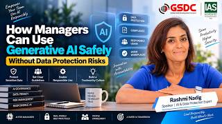How Managers Can Use Generative AI Safely - Without Data Protection Risks | Rashmi Nadig
