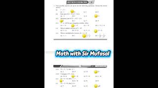 Mcqs Chapter no 1(Complex numbers)Math new book Class 10th #exam #mathematics #education