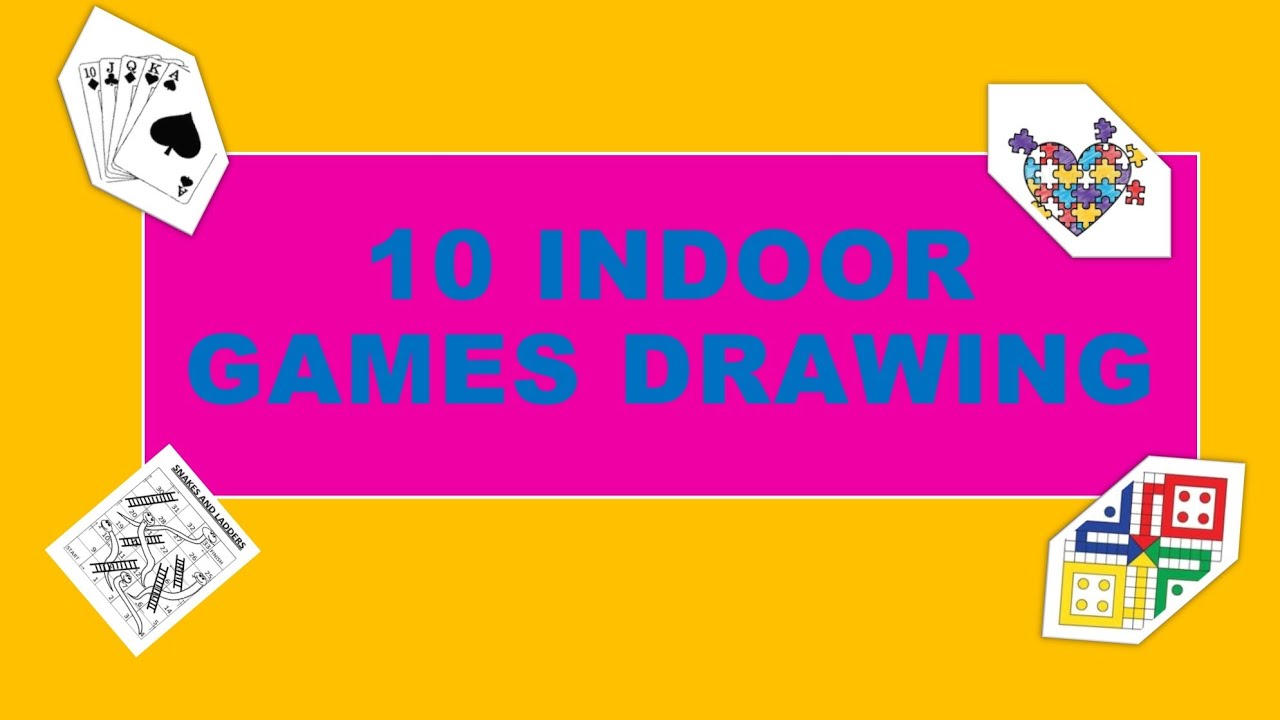 How to draw scenery playing carrom board/Indoor game drawing step by step  easy - YouTube