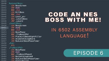Code an NES Boss with me in 6502 assembly language! (Episode 6)