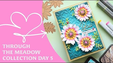 Bright and Bold Love card 🌼/ Painted daisy / Spellbinders ❤️