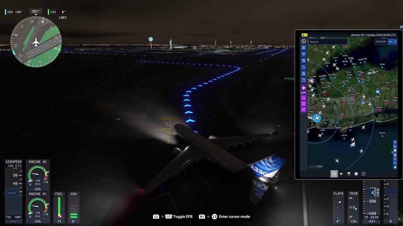 MSFS 2024 PS5 flying to JFK