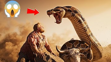 Brave heroes fight giant python to save autistic cow 🐉🐮