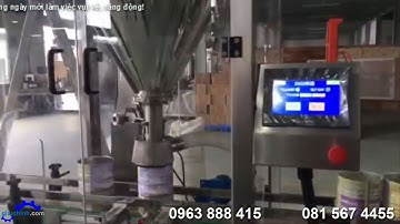 Máy chiết rót bột tự động viền nắp | Máy định lượng bột