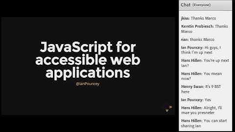 Ian Pouncey "JavaScript for accessible web applications" #id24 2014