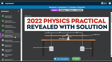 WASSCE WAEC  2022 PHYSICS  PRACTICAL REVEALED SOLUTION | MECHANICS PART 2