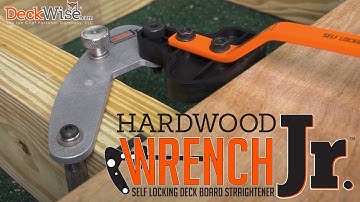 DeckWise® Hardwood Wrench Jr.™ Deck Board Straightening Tool Components & Multi-directional Usage