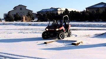 Polaris RZR ATV 4x4 in the Snow