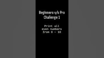 Print all even numbers from 0 to 10 | Beginner vs Pro Challenge 1 #javascript #coding #shorts