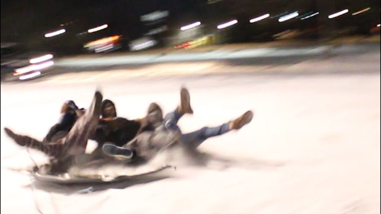 Car Hood Sledding