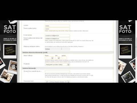 Uputstvo za registraciju na portal SvetSatova.com