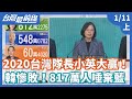 【台灣最前線】2020台灣隊長小英大贏！韓慘敗！逾817萬人唾棄藍 2020.01.11(上)