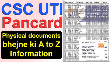 CSC UTI Physical Documents send kaise kare 2025 || UTI Pan card ke physical documents ko kaise bheje