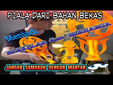 (kerajinan-tangan)-cara-membuat-piala-(pelakat)-untuk-"wisata-pantai-pulau-cemara"-dari-bahan-bekas