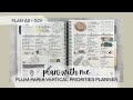 PLAN WITH ME | plan as i go style! | PLUM PAPER VERTICAL PRIORITIES | tattooed teacher plans