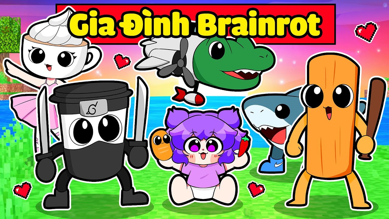 CÂU CHUYỆN VỀ EM BÉ NABEE ĐƯỢC GIA ĐÌNH BRAINROT NHẬN NUÔI TRONG MINECRAFT (Tập Full) 👶👾😵