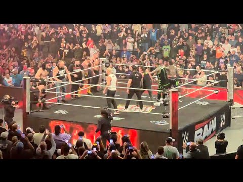 Brock Lesnar The Vision Brawl With Cody Rhodes Roman Reigns CM Punk Uso S WWE Raw 11 24 25