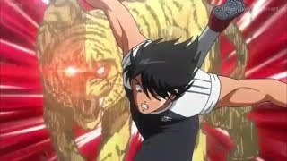 Wooww KERREENNN!!!...LAGI,tiger shoot Hyuga Kojiro merobek gawang nankatsu..😍😍😍.