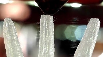 Printrbot+ 3D printer close up of layering