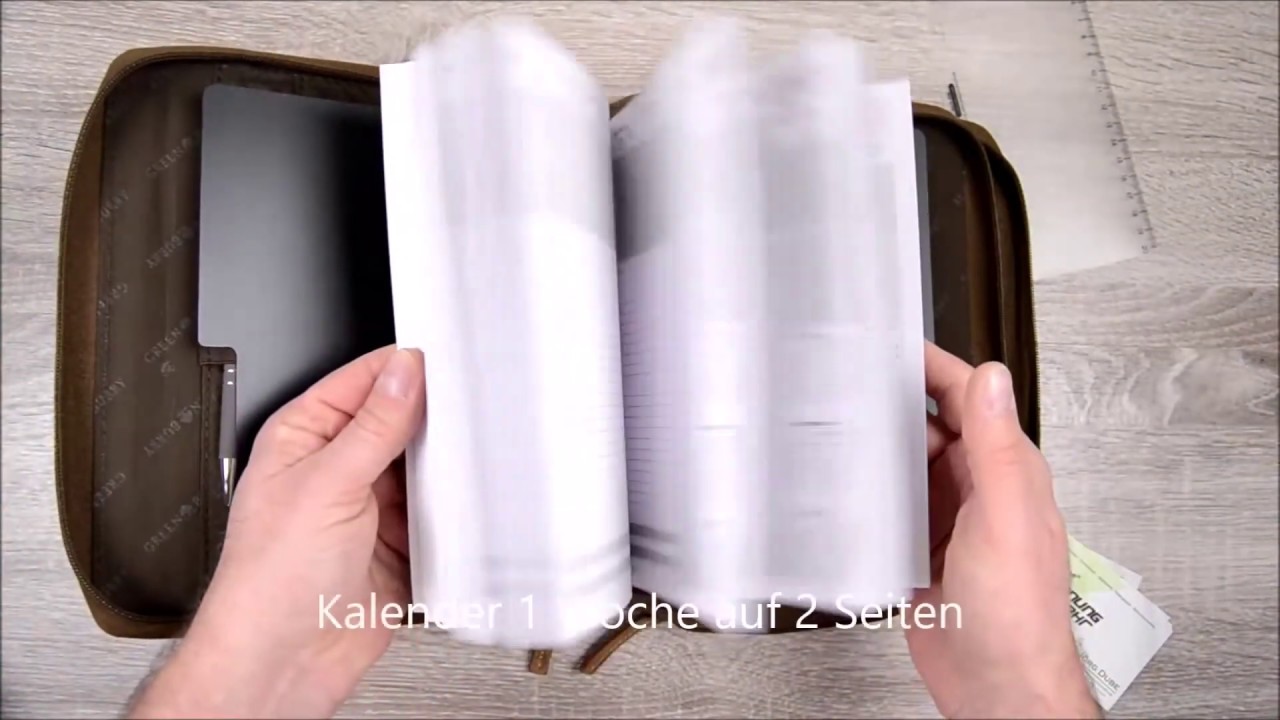 Greenburry A5 Terminplaner Duo mit 2 Fächern 1787D-25