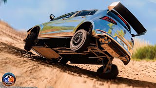 Satisfying Rollover Crashes #45  BeamNG drive CRAZY DRIVERS