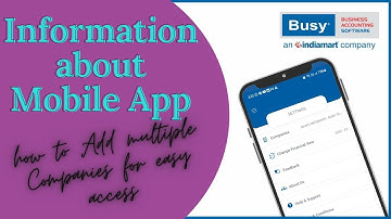 How to add multiple Companies on Busy Mobile App