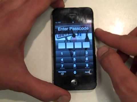 Iphone 4 passcode / password bypass New & WORKS !