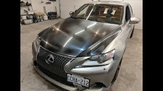 Gloss Carbon Hood Wrap - Lexus IS250 by Sulihack 14,239 views 6 years ago 3 minutes, 23 seconds