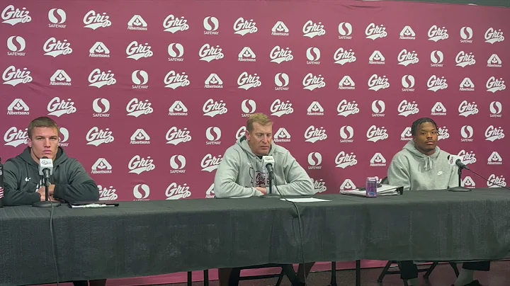 Montana Griz press conference - Bobby Hauck, Robby Hauck, Malik Flowers