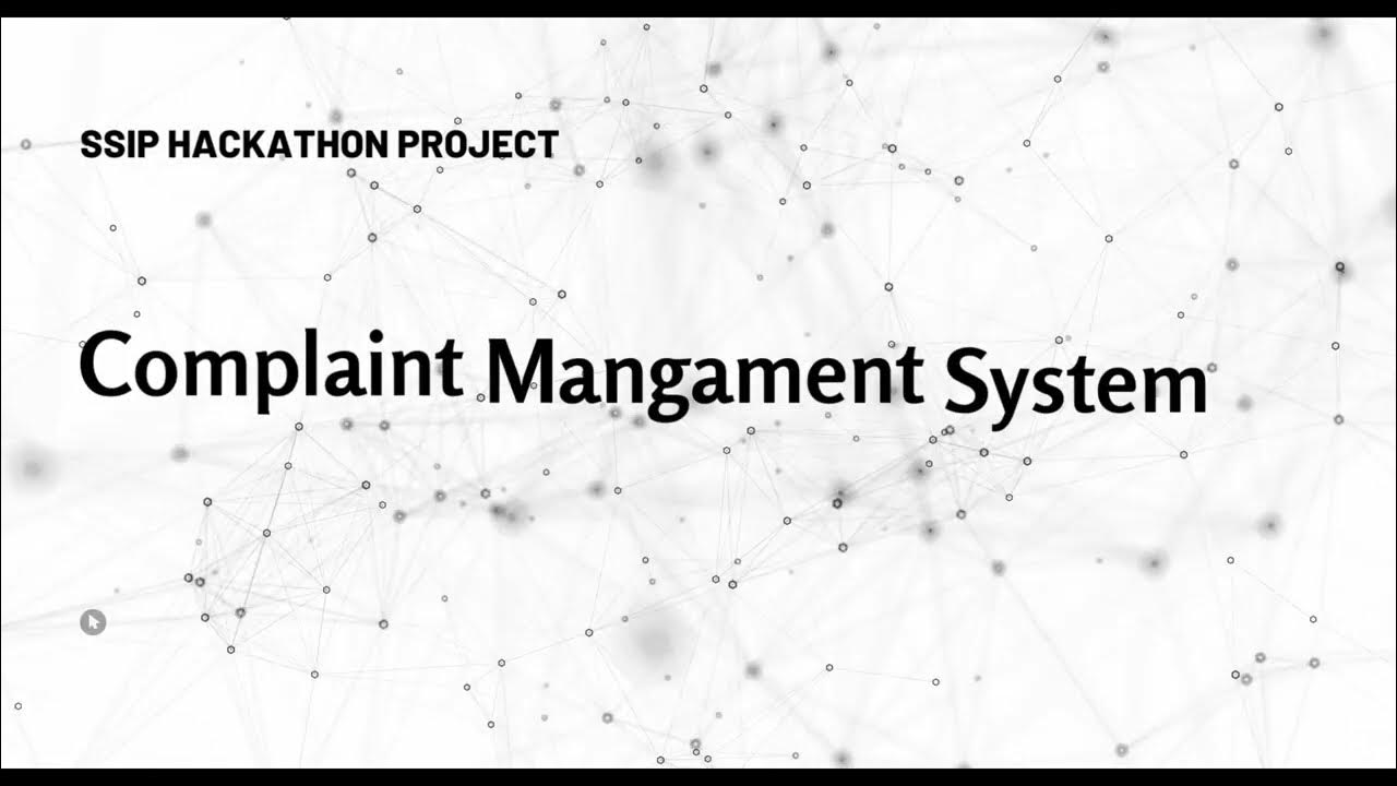 Complaint Management System working - YouTube
