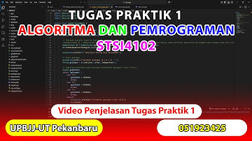 Tugas Praktik 1 UT - Algoritma dan Pemrograman (STSI4102)