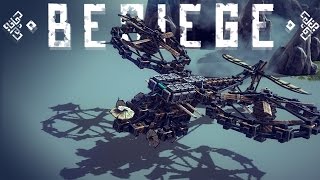 Besiege Alpha Gameplay - Best Flying Vehicles - Stealth Bomber, Avengers Heli Carrier