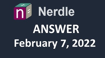 Nerdle Answer Today Feb 7, 2022 (SOLVED)