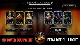 Fatal Hellspawn Tower Difficult Battle 189 Fight & Reward 🎮 Mortal Kombat Mobile | MK Mobile | MKM
