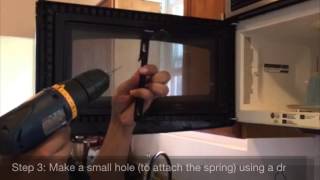 GE Broken Microwave Door Latch Spring Quick Fix