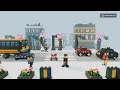 A Wedding Stroll on the Avenue - Tiny Voxel City Story Made in Blender