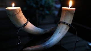 Making Cow Horn Candles Inspired By Skyrim