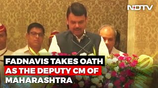 Devendra Fadnavis Takes Oath As The Deputy Chief Minister Of Maharashtra