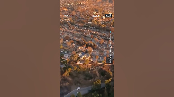 الحرائق تمحو أحياءفي لوس أنجلوس