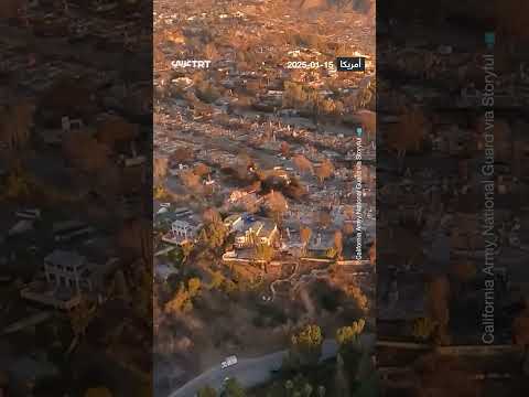 الحرائق تمحو أحياءفي لوس أنجلوس