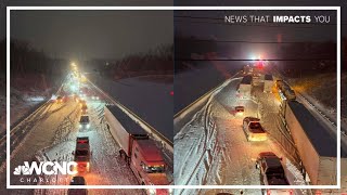 100-car traffic nightmare snarls I-85 North in Kannapolis, N.C.