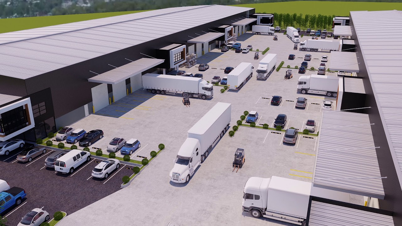 Stage 5 fly though Gold Coast Logistics Hub YouTube