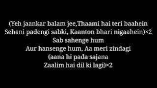 bin tere sanam song lyrics, Udit Narayan, Kavita krishnamurthy, lyrical video